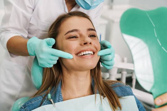 Bright smile and dental care